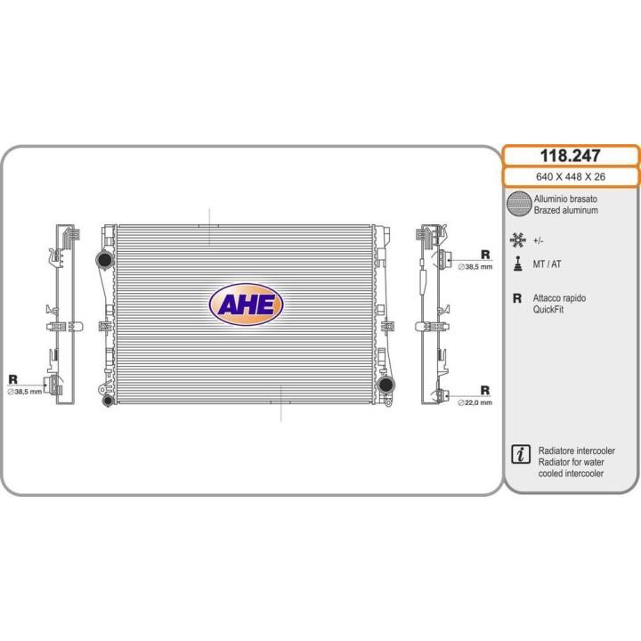 Rad  Int  MERCEDES W205 Classe C 04 15-