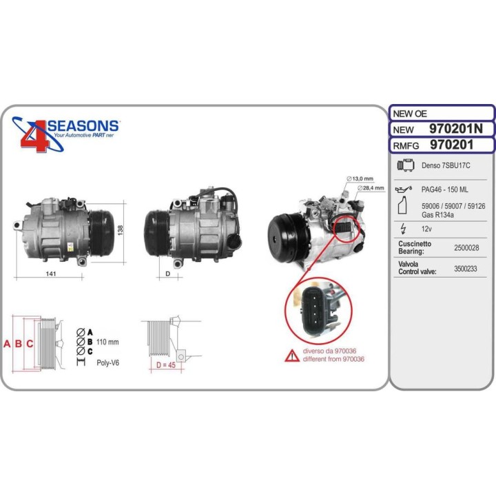 CMP New MERCEDES Classe C/E/GL/GLK/SLK 200CDi/220C