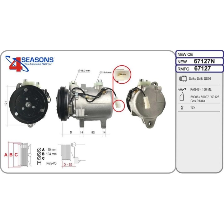 Cmp Rem SMART Cabrio/Fortwo/Roadster 0 6/0 7/0 8CD