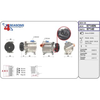 Cmp New FIAT 500/Doblo/Idea/Panda/Punto/Stilo 0 9/