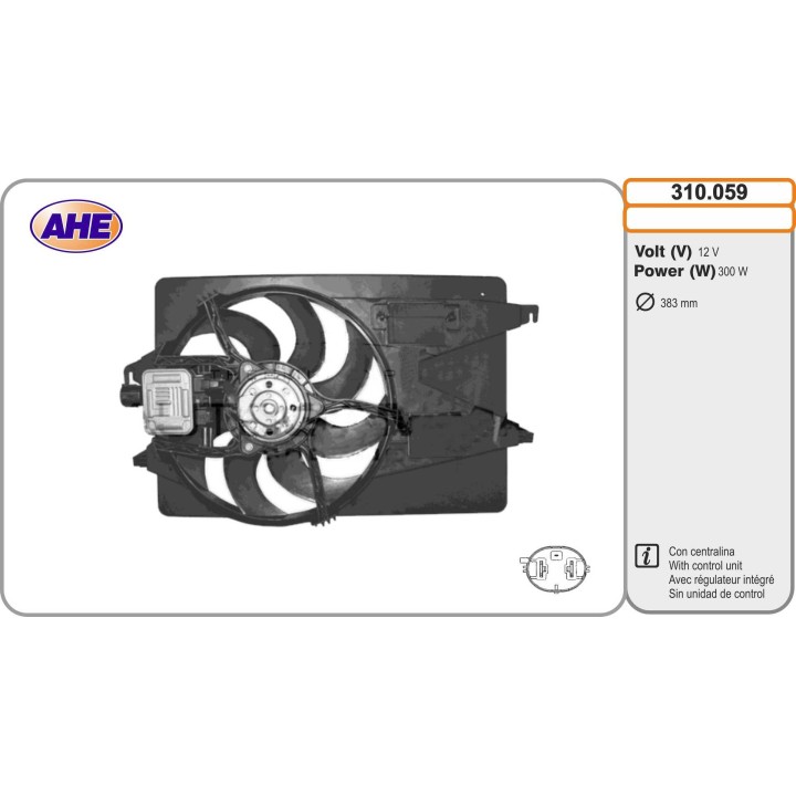 310059  FAN   FORD Mondeo III 2.0 16V TDCI   M   + AC