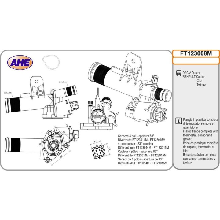 Fl  Term  DACIA/RENAULT Duster/Captur/Clio/Twingo