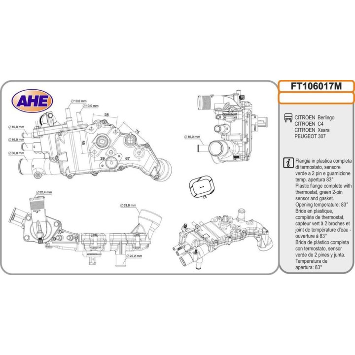 Fl  Term  CITROEN/PEUGEOT Berlingo/C4/Xsara/307 2 