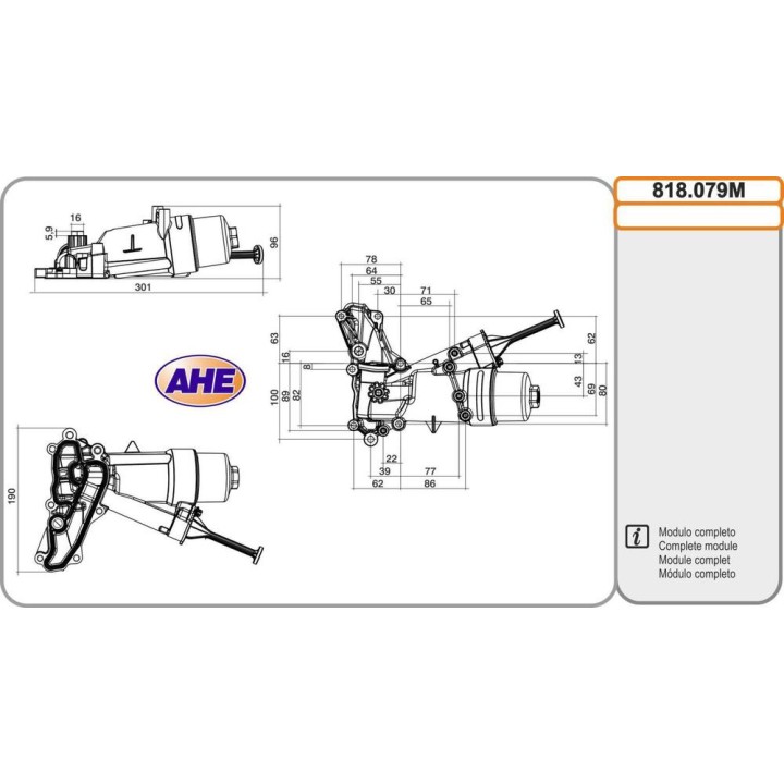 Mod  Oilc  MERCEDES Classe CLS/E/GLE/GLS/S/SL/SLK