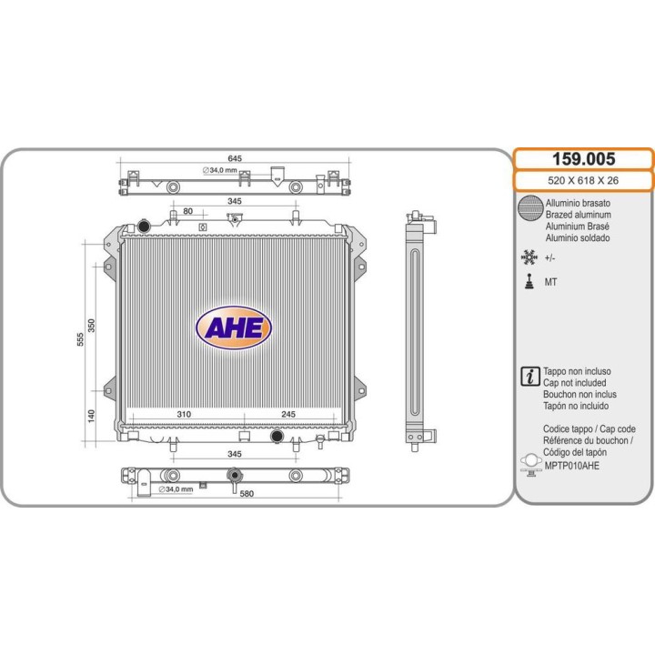 Rad  DR/EVO PK8/Cross 4 2 0D 01 20-