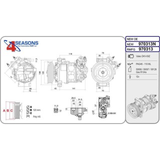 Cmp New VOLVO XC40/S60/V60/XC60 D3/D4/D5/T2/T3/T4/