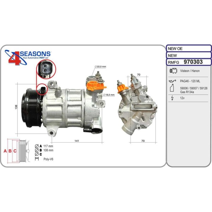 Cmp Rem FORD Transit Connect 1 0/1 5TDCi/1 6TDCi 0