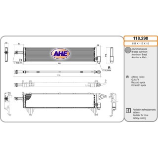 Rad  Batt  MERCEDES Classe E/GLC 300e/300d/350e 04