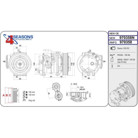 Cmp Rem MERCEDES Actros MP4/MP5/Antos/Arocs/Atego
