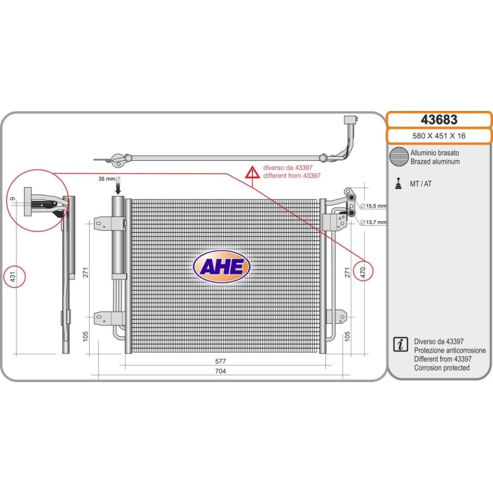43683 Cond. VW TIGUAN (5N_) 1.4TSI/2.0TDI  07-