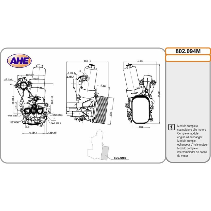 Oilc  AUDI/VW A4/A5/A6/A7/Q5/Arteon/Golf/Passat/Ti
