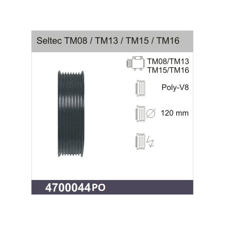 POLEA CLUTCH SELTEC TM08 / TM 13 / TM 15 / TM