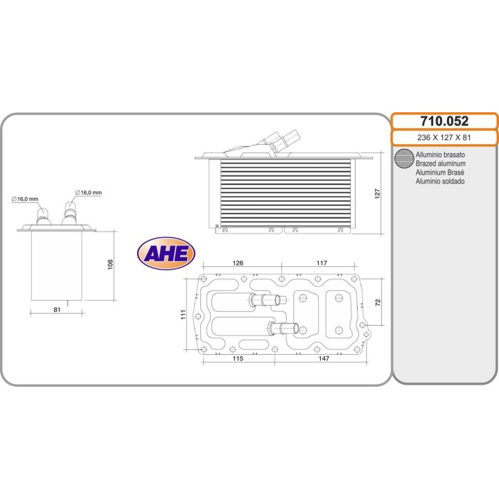 710052 Int. FORD C-Max/Focus/Galaxy/Kuga/Mondo/S-Max 1.5 EcoBoost 09.14-