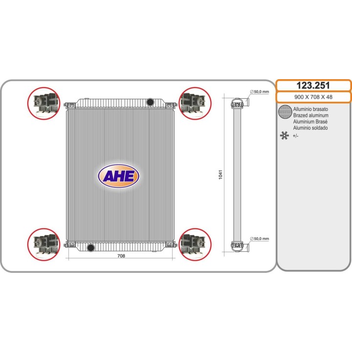 123251 IRISBUS/RENAULT Arway/Recreo/Ares 04.98-12.13