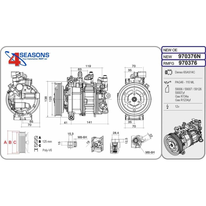 Cmp New AUDI A6/A7/Q7 2 8FSi/3 0TFSi/3 0TDi 01 11-