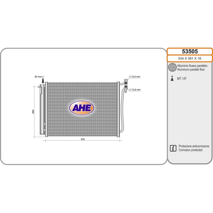 53505  COND BMW X5 3.0-4.4-4.6-3.0 D