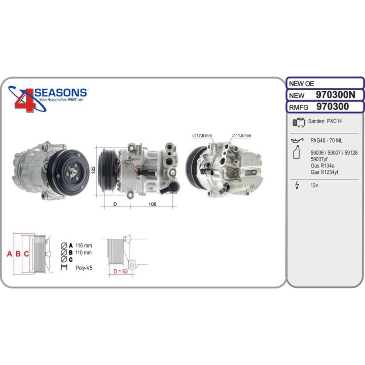 Cmp Rem OPEL Astra/Insignia 1 0/1 4/1 5 06 15-