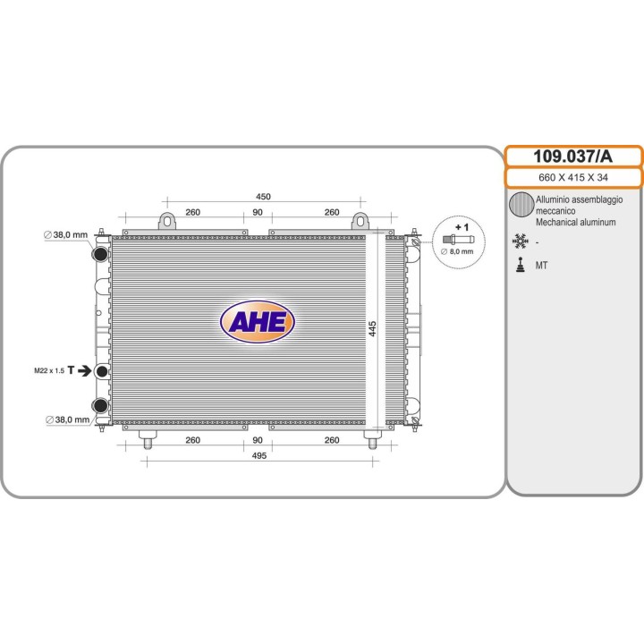 109037/A  Radiado 24 2.5 Turbodiesel CITROEN C25/FIAT DUCATO