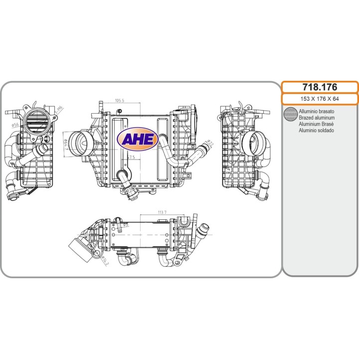 718176 Int. MERCEDES Classe C/CLS/E/GLC 180d/200d/220d/250d/300d 01.16-