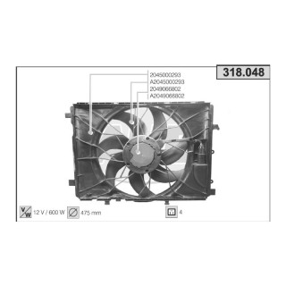 318048  MERCEDES C117/X117/W176/W246/W242/W204/W212/X156