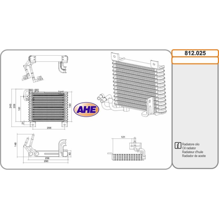 Rad  Olio HYUNDAI H100 2 5TD 11 06-
