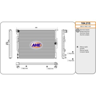 Rad  BMW F30/F31/F33/F36 Serie 3/4 35d/40 07 14-06
