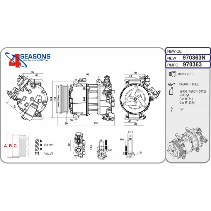 970363N  Cmp New FORD Galaxy/S-Max 2.0TDCi 01.15-06.18