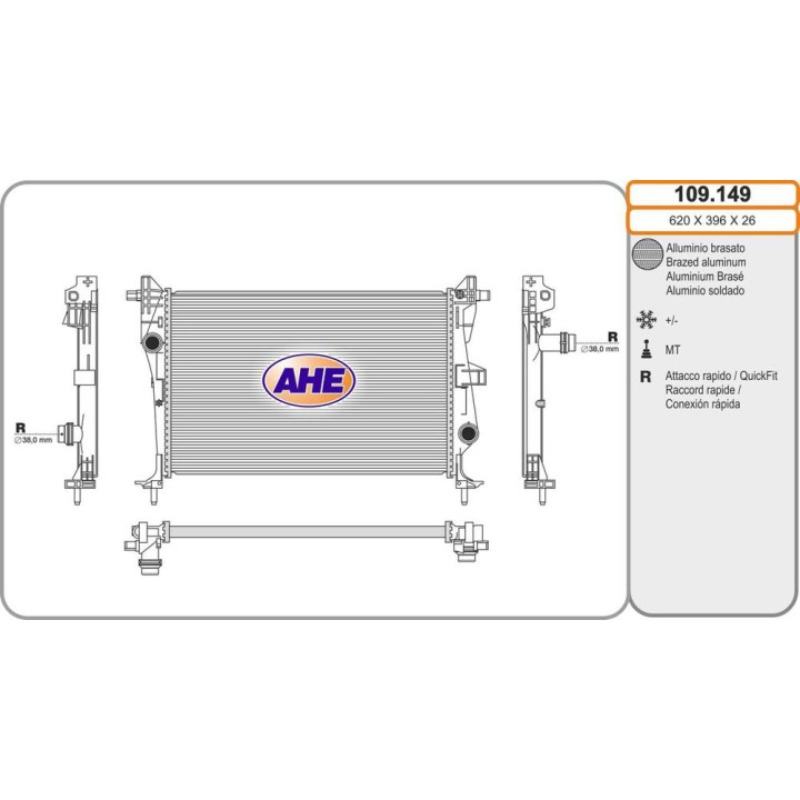 Rad  FIAT/JEEP 500X/Renegade 2 0D MJT/2 0CRD 07 14