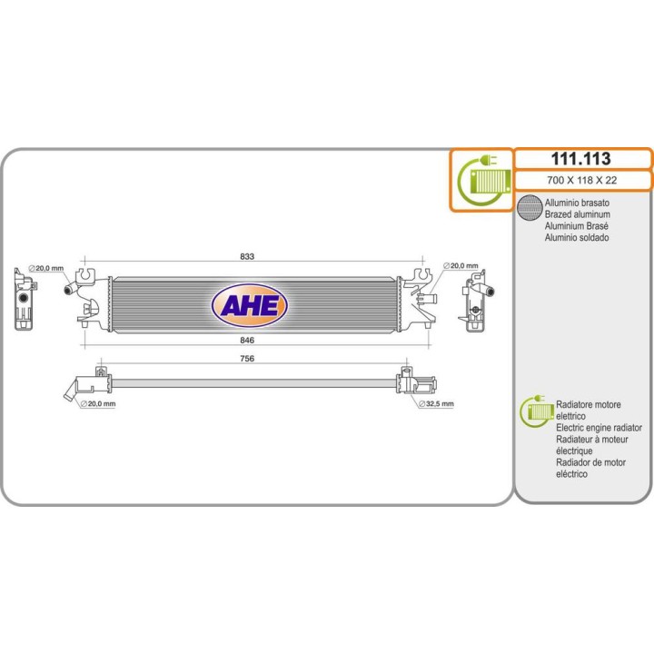 Rad  HONDA CR-V/ZR-V 2 0PHEV/HEV 07 23-