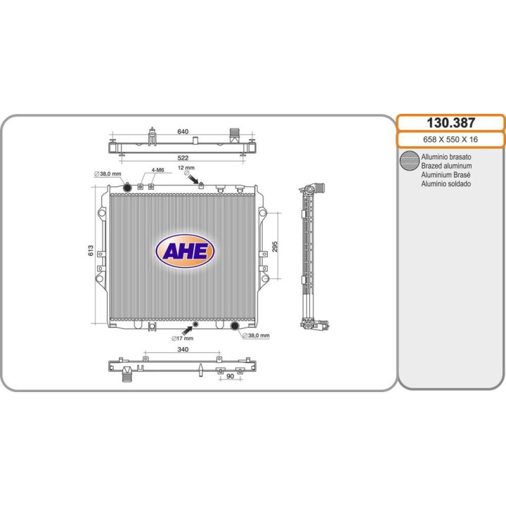 Rad  TOYOTA Hilux 2 4D-4D 05 15-
