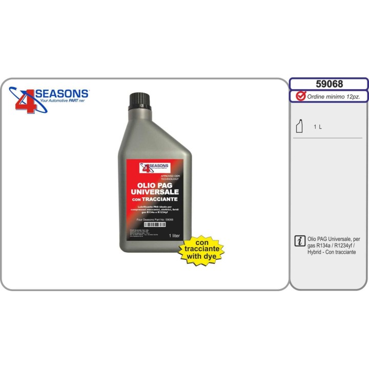 59068  ACEITE PAG UNIVERSAL CON ADITIVO 1LITRO PARA R134/1234YF