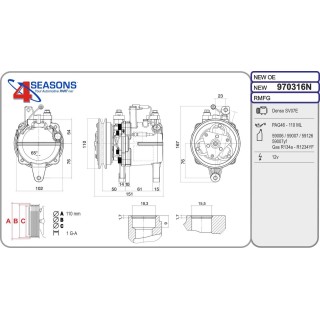 970316N  NP SV07E 1A 120MM 12V KUBOTA