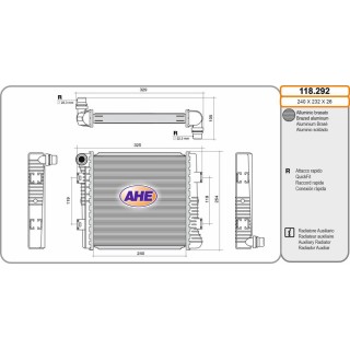 Rad  Aus  MERCEDES ClasseC/GL/GLE/GLS/SL 350d/400d