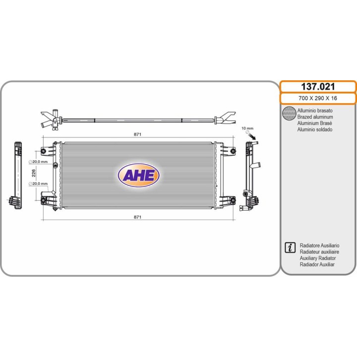 Rad  Aus  ISUZU D-Max N57/N60 1 9DDi 01 20-