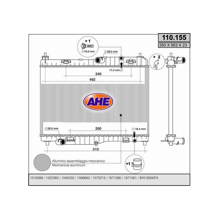 110155  FORD FIESTA /B-MAX (12-) 1.5 TDCi