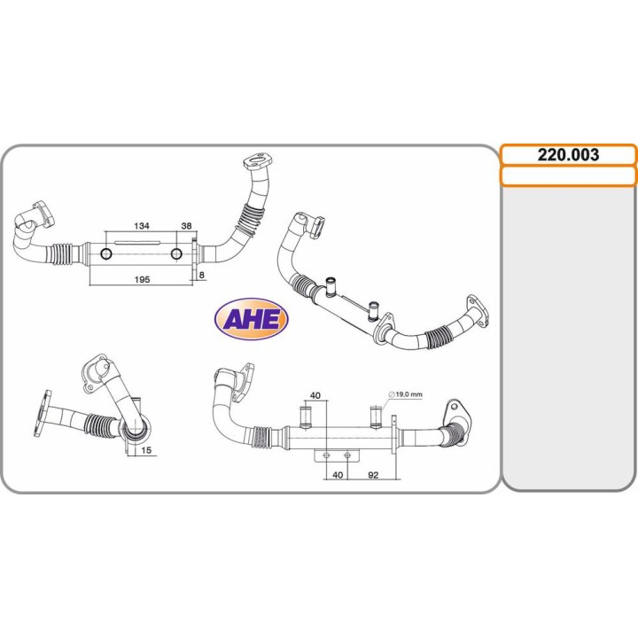 Mod  EGR Cooler NISSAN Navara/Pathfinder 2 5dCi 01