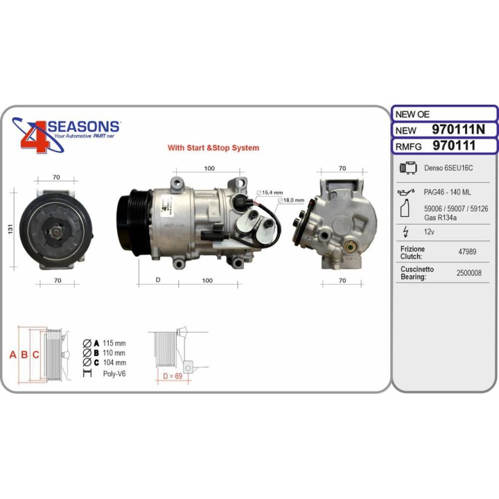 Cmp New MERCEDES W169/W245 Classe A/B 150/160/170/