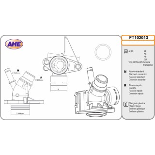 Flangia AUDI/VW A4/A5/A6/Q5/Amarok/Transporter 1 8