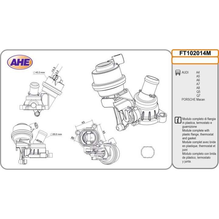 Fl  Term  AUDI/PORSCHE A4/A5/A6/A7/A8/Q5/Q7/Macan