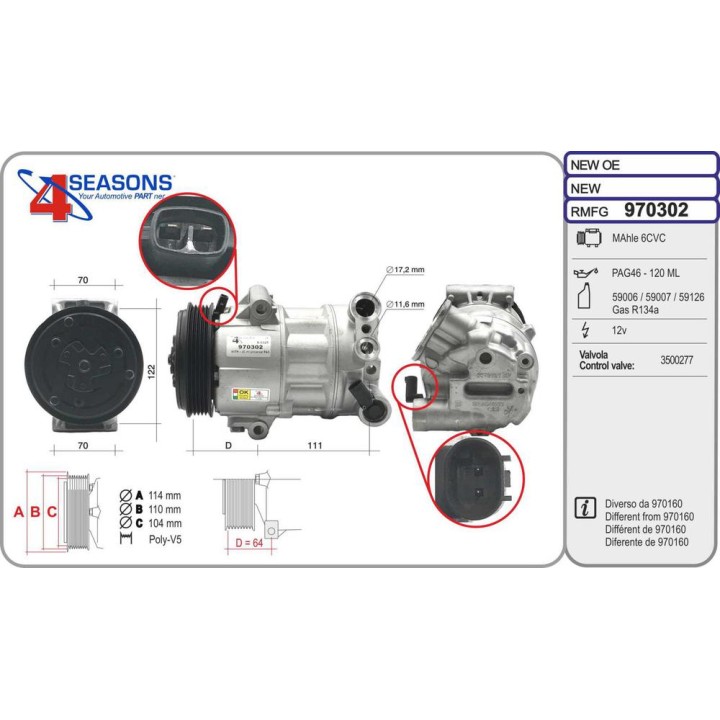 Cmp Rem FIAT/JEEP 500X/Tipo/Renegade 1 0 06 18-