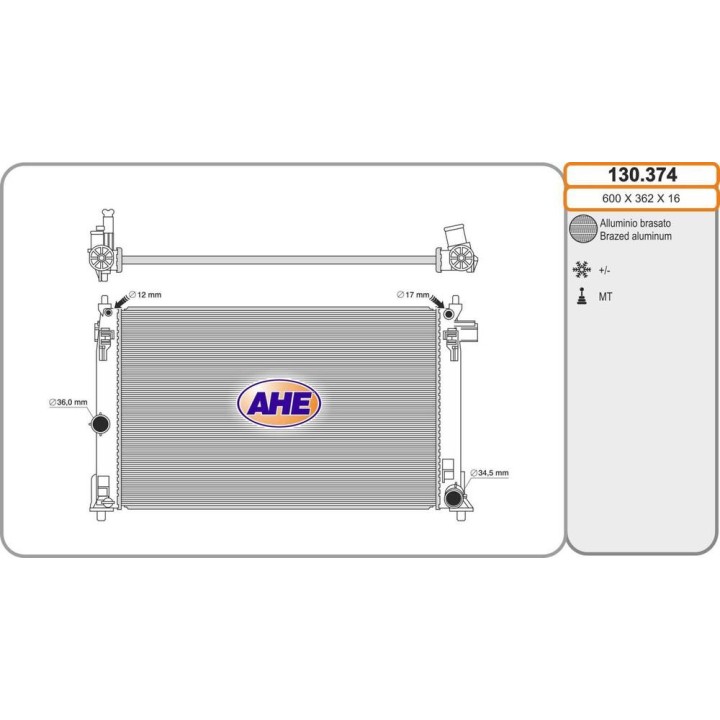 Rad  TOYOTA C-HR 2 0  /-AC M/AT 10 16-
