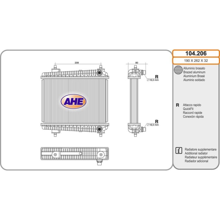 Rad  Supp  BMW G80/G81/G82/G83/G87 serie M2/M3/M4