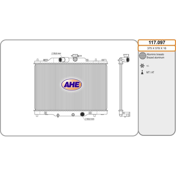 Rad  MAZDA CX-3 2 0  /-AC M/AT 05 15-