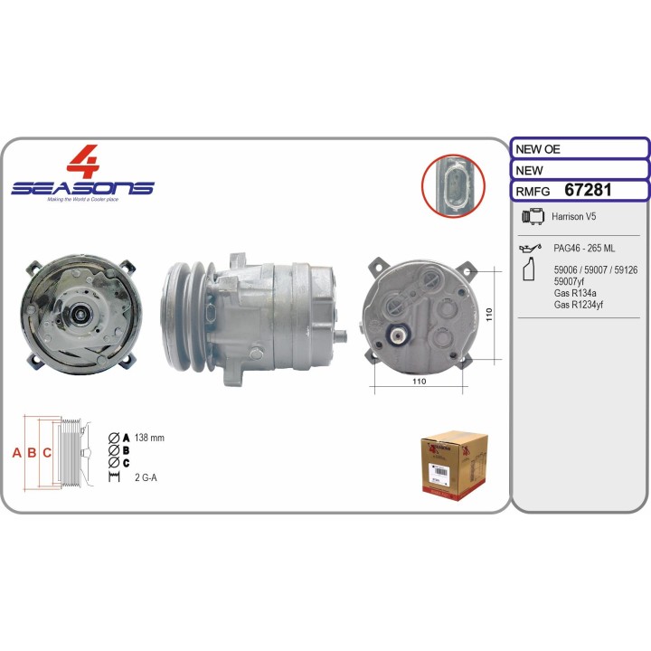 67281  COMPRESOR  OPEL