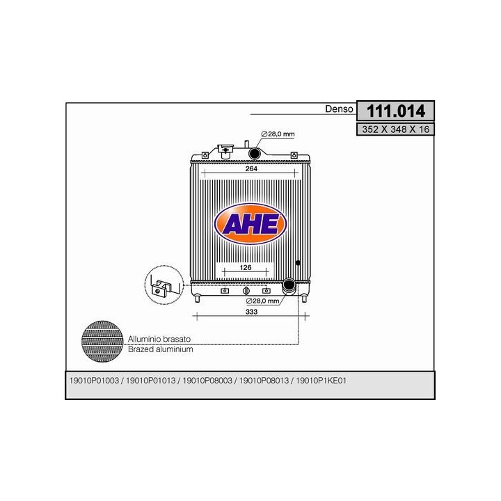 111014  HONDA Civic IV 1.3-1.5 16V IGUAL  111051