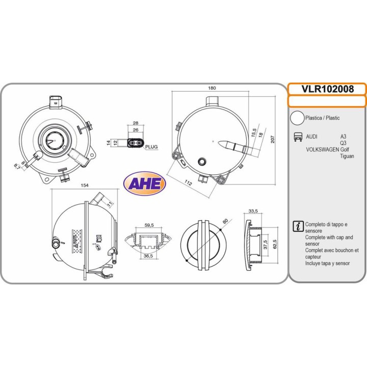 Vas  Liq  Ref  AUDI / VW A3 / Q3 / Golf / Tiguan 0