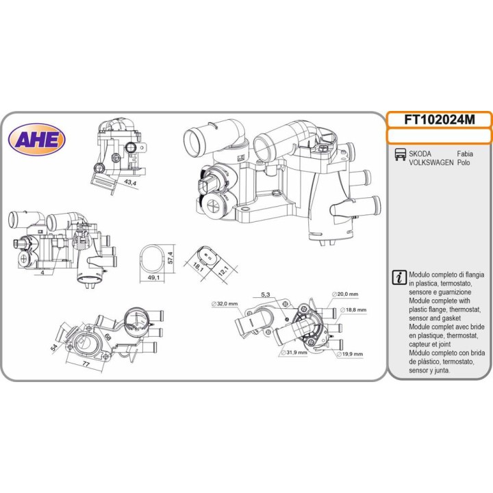 Fl  Term  SKODA / VW Fabia / Polo 1 4 04 96-04 12
