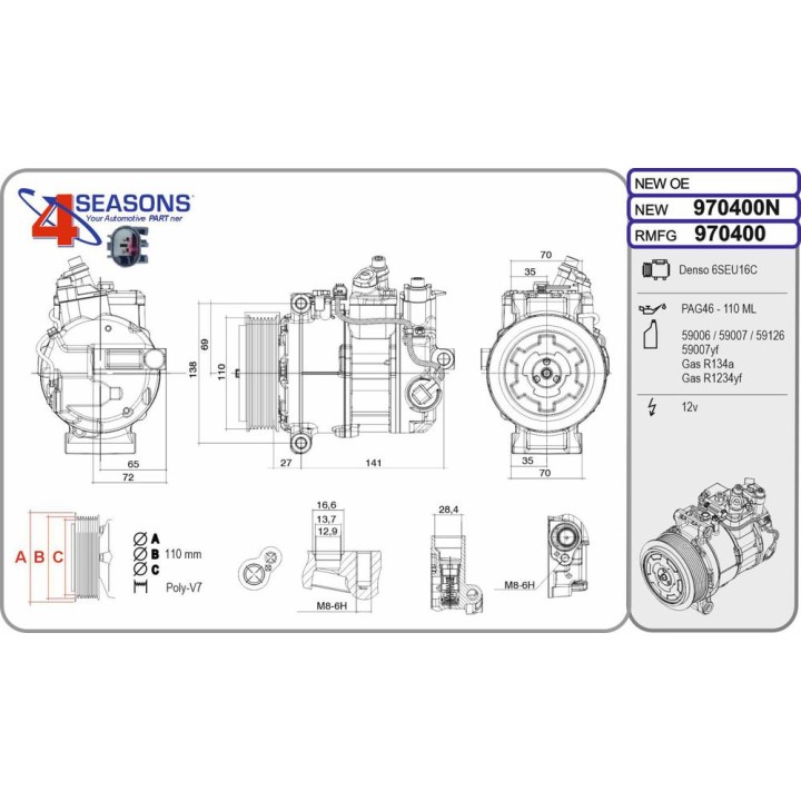 Cmp Rem MERCEDES W166 Classe GLE / M 350d 06 11-10