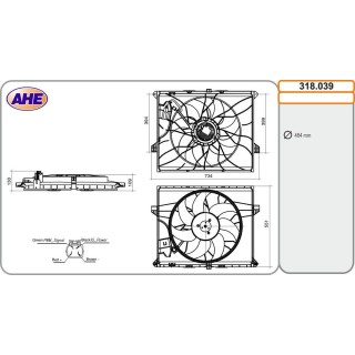 FAN MERCEDES Classe M  W164 /R  W251   05-