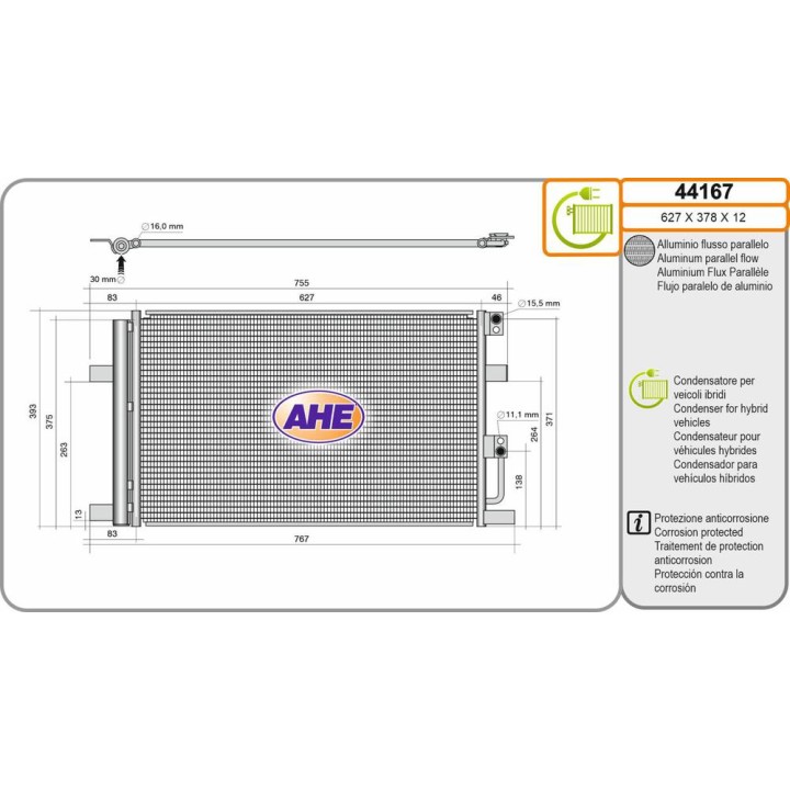 Cond  MG MG3 / ZS 1 5Hybrid 01 24-
